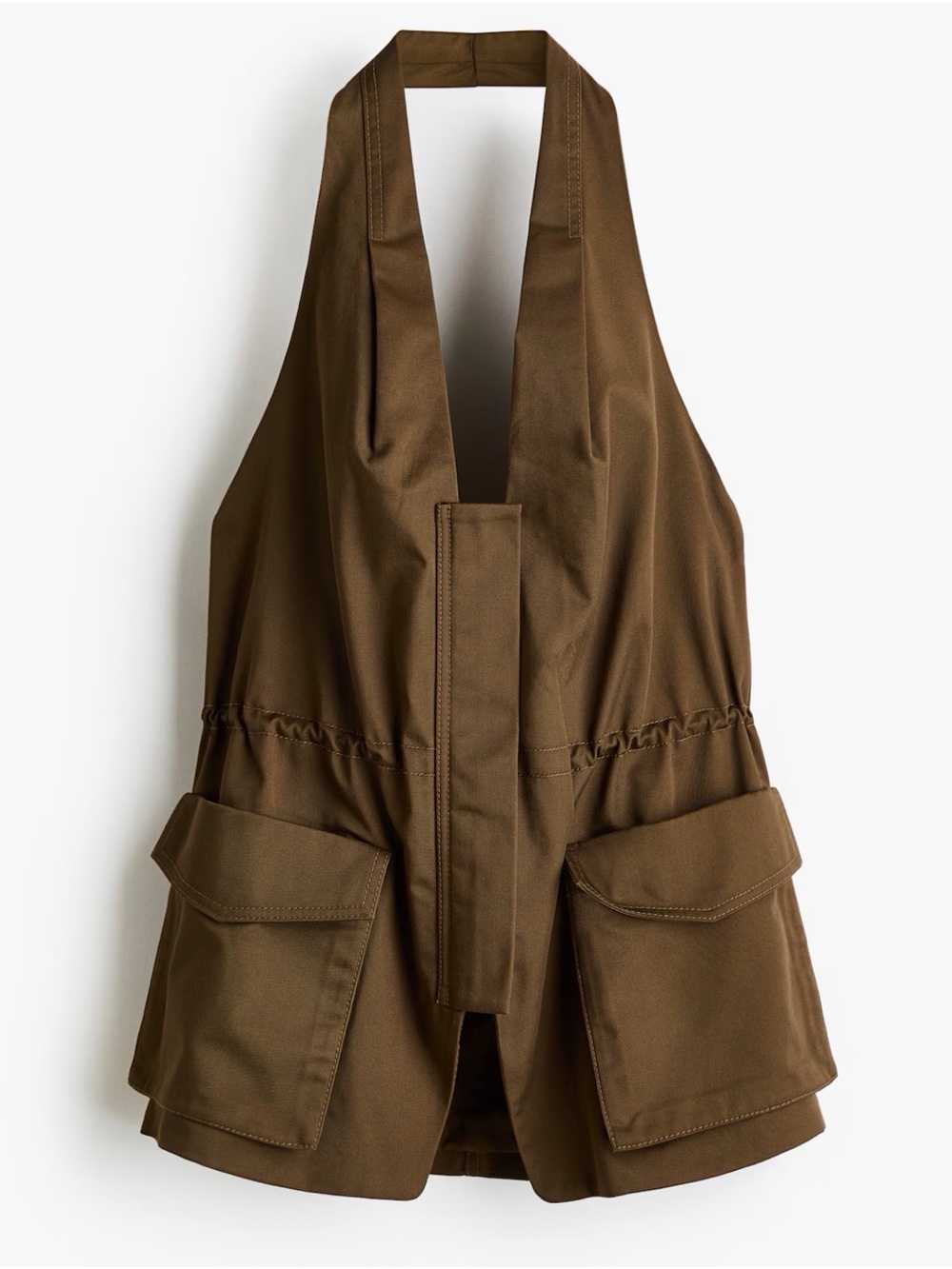 H&M Olive Green women's halter top